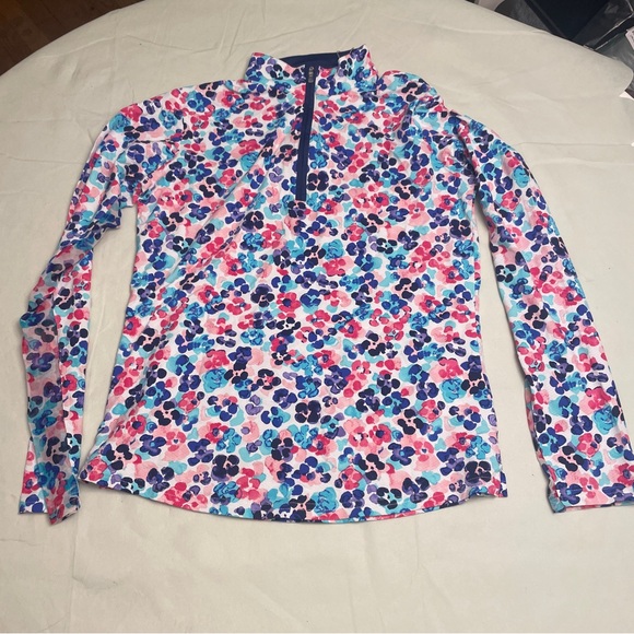 NWT SolTek San Soleil Lux Long Sleeve Print Mock - Jungle - Smal - Picture 11 of 12